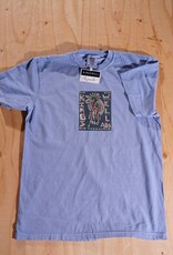 KINGSWELL Chavez Bird Tee - Washed Denim