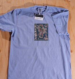 KINGSWELL Chavez Bird Tee - Washed Denim