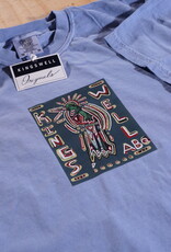 KINGSWELL Chavez Bird Tee - Washed Denim