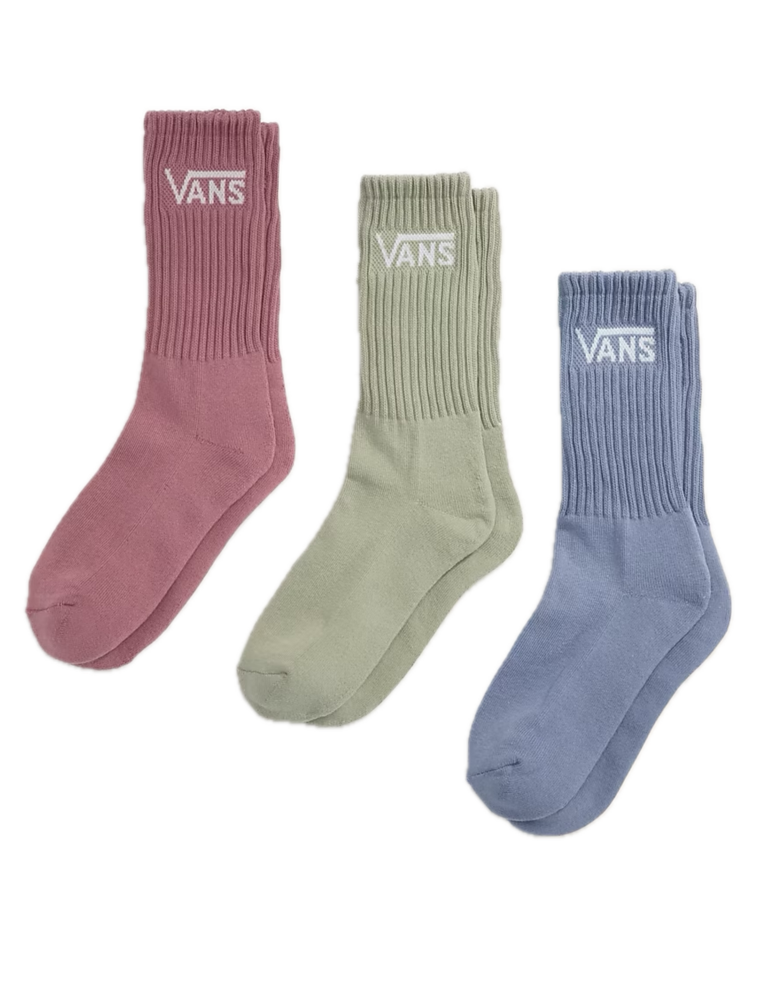 VANS Classic Crew Sock 3 Pack - Glacial Slate Blue