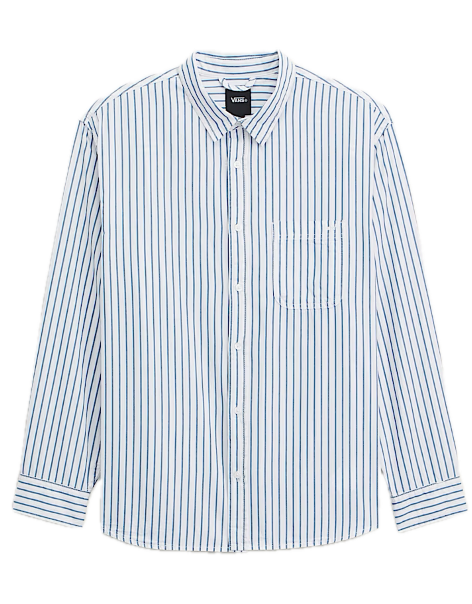 VANS Premium Dobby Stripe L/S Shirt - White