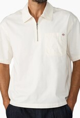 DICKIES Cadiz Quarter Zip S/S Shirt - Egret