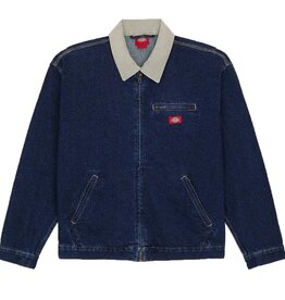 DICKIES Washed Denim Painter Jacket - Dark Indigo