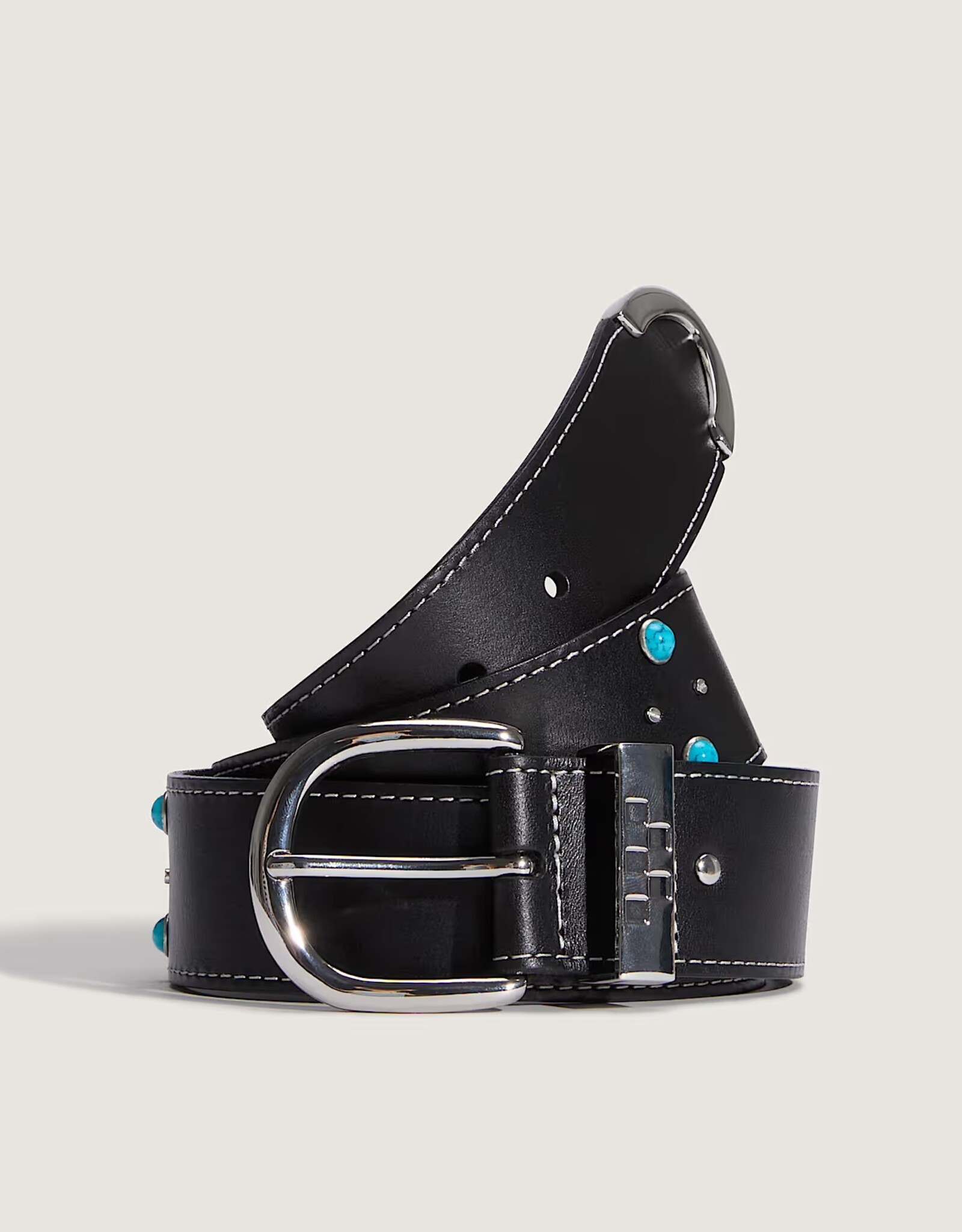 VANS LX Studded Leather Belt - Black