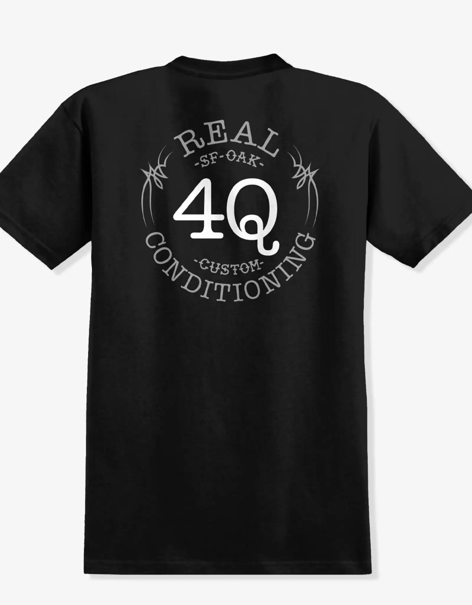 REAL SKATEBOARDS 4Q Tee - Black