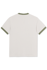 Ringer Tee - Taupe / Army Green
