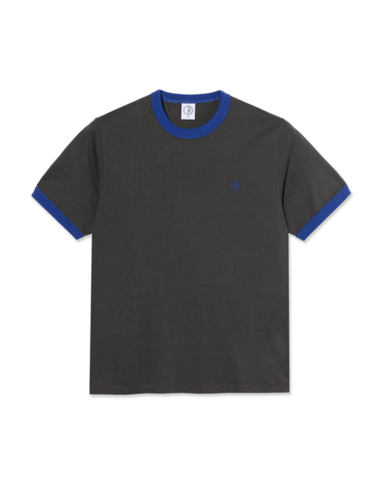 POLAR Ringer Tee - Dirty Black / Egyptian Blue