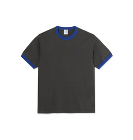 POLAR Ringer Tee - Dirty Black / Egyptian Blue
