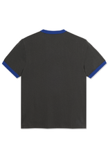 Ringer Tee - Dirty Black / Egyptian Blue
