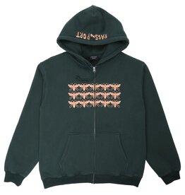 PASSPORT Scissorcraft Zip Hoodie - Seaweed