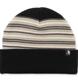 PASSPORT Organic Cotton Stripe Beanie - Black