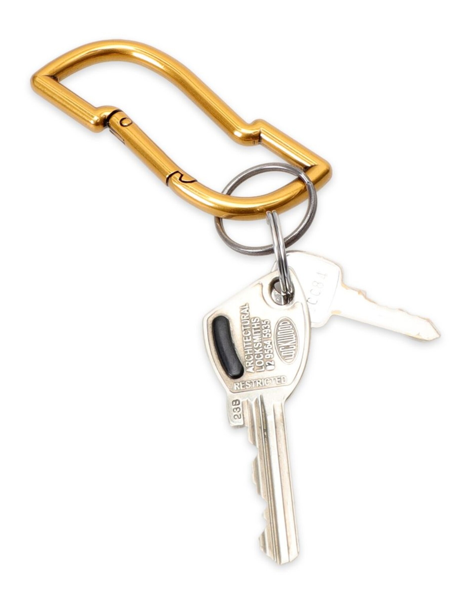 PASSPORT Tilde Carabiner - Antique Gold