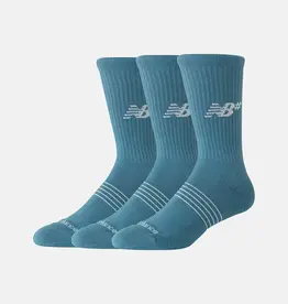 NEW BALANCE Active Numeric Crew Socks 3 Pack - Salt Water Large