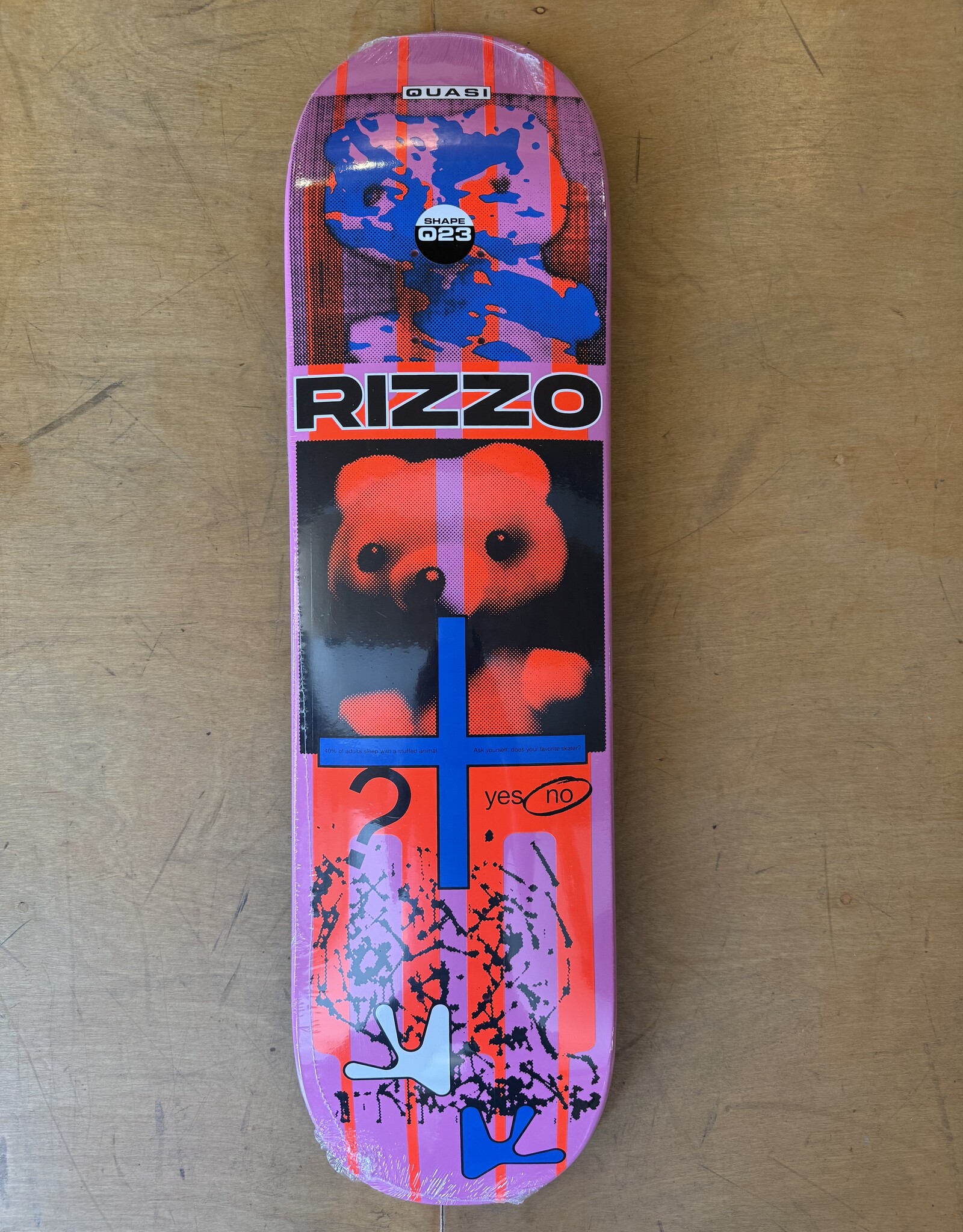 QUASI SKATEBOARDS Dick Rizzo Stuffie Pro Deck - 8.125
