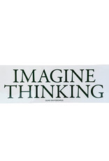 QUASI SKATEBOARDS Imagine Thinking Bumper Sticker - White / Green