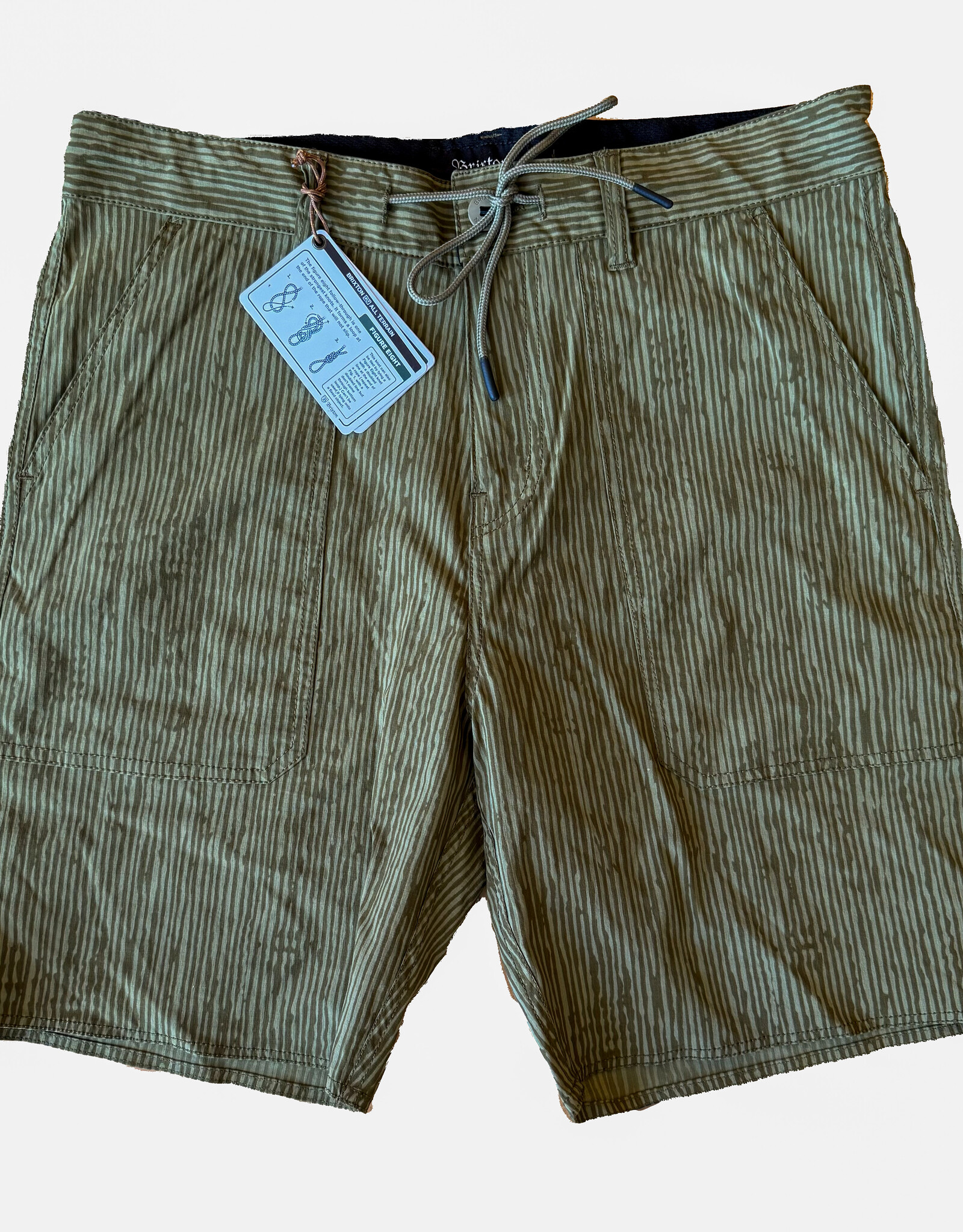 BRIXTON Toil 2 All Terrain Short - Olive Pinstripe Camo