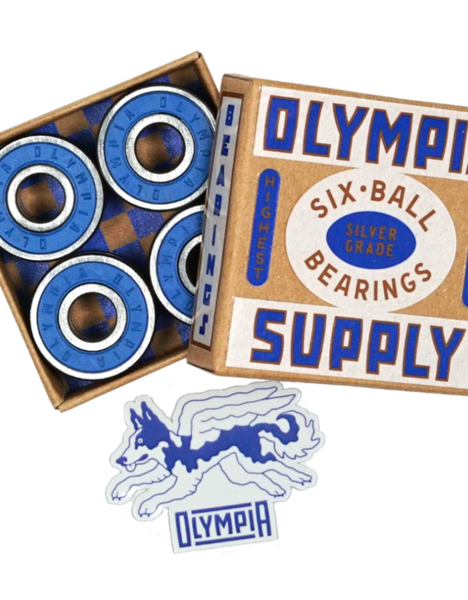 OLYMPIA SUPPLY Silver Grade Six Ball High Speed Bearings
