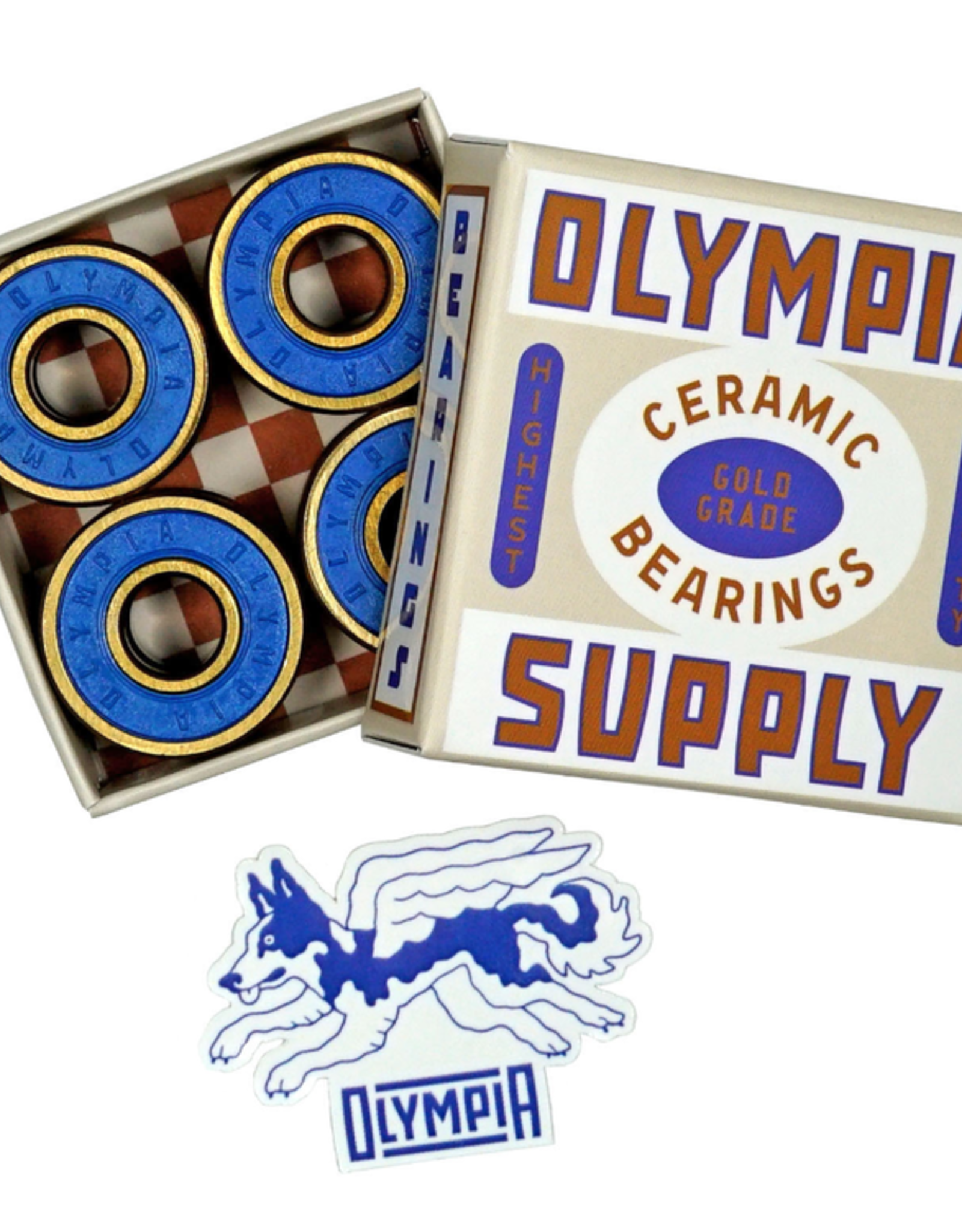 OLYMPIA SUPPLY Gold Grade Ceramic High Speed Bearings