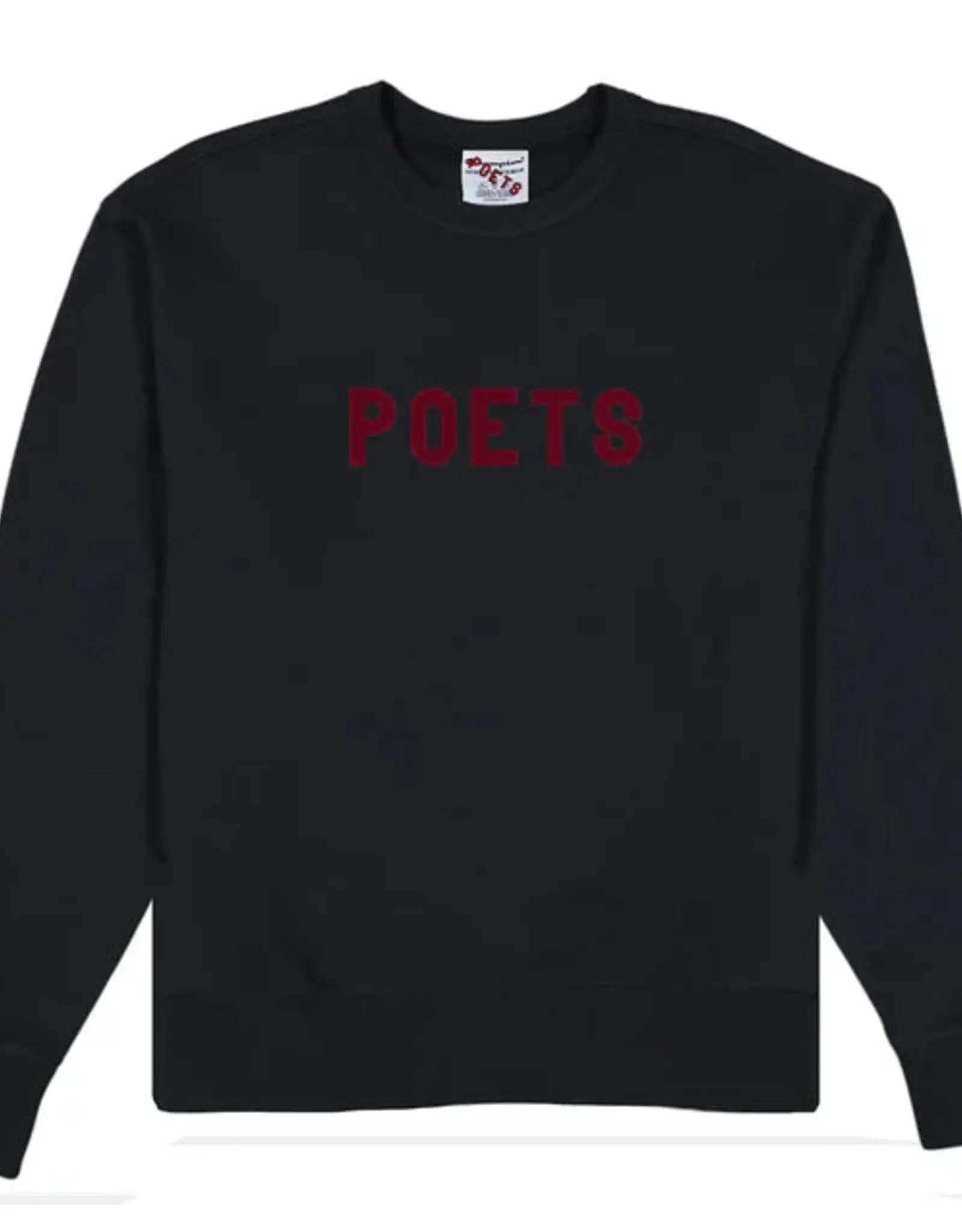 POETS OG Poets Flocked Crew - Black / Burgundy