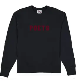 POETS OG Poets Flocked Crew - Black / Burgundy