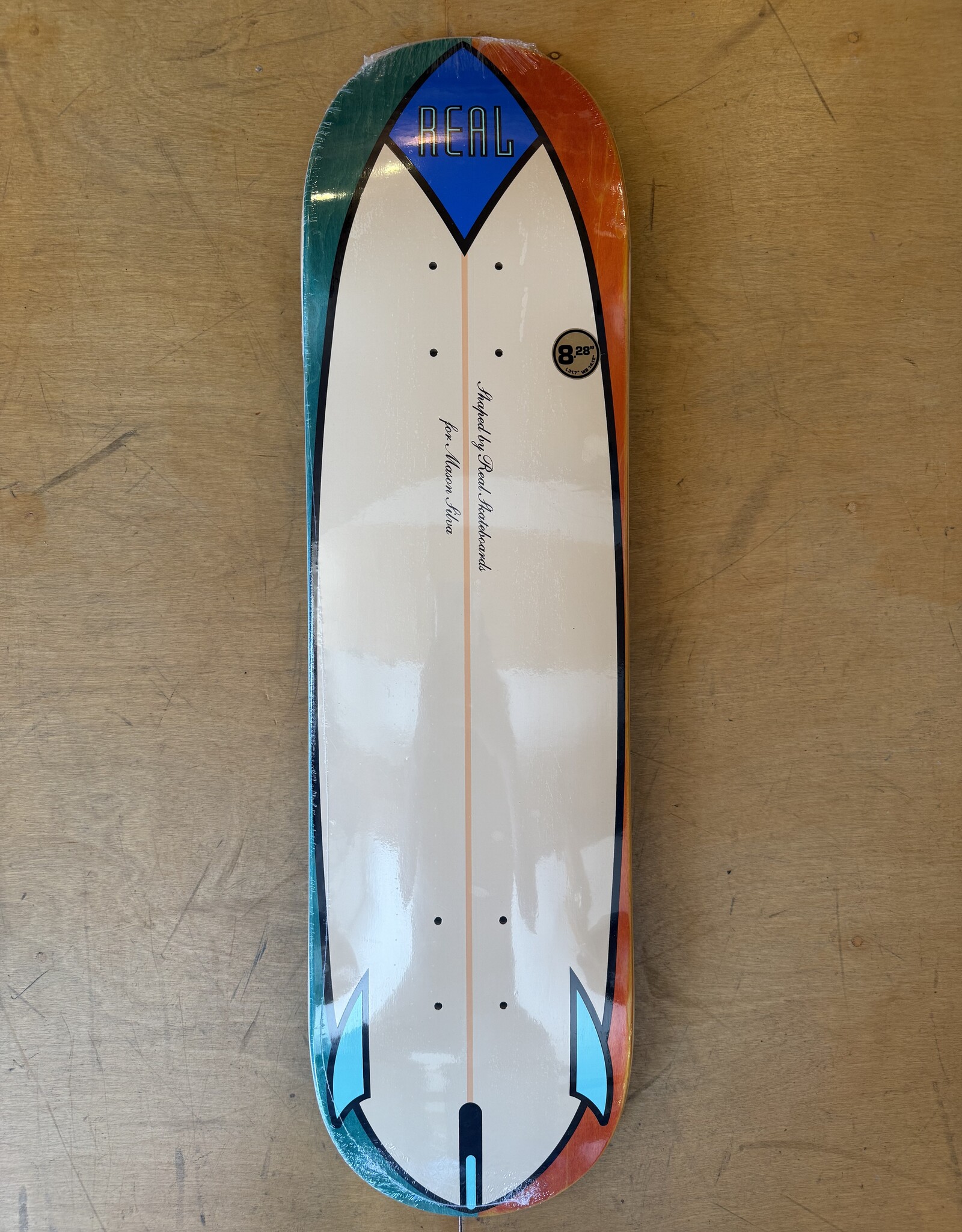 REAL SKATEBOARDS Mason Silva Speed Egg Pro Deck - 8.28