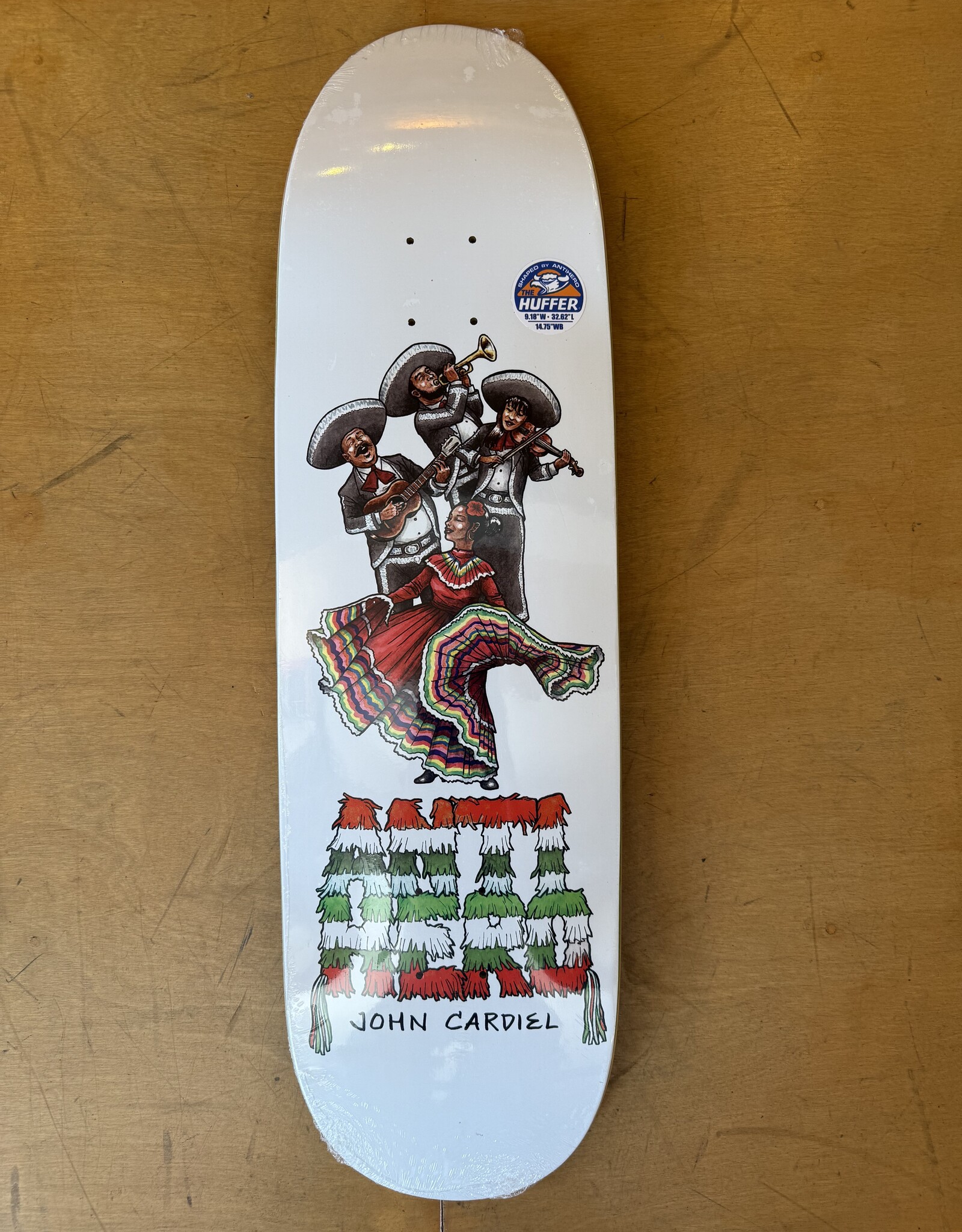 ANTI HERO John Cardiel Liberdad Pro Model Deck - 9.18