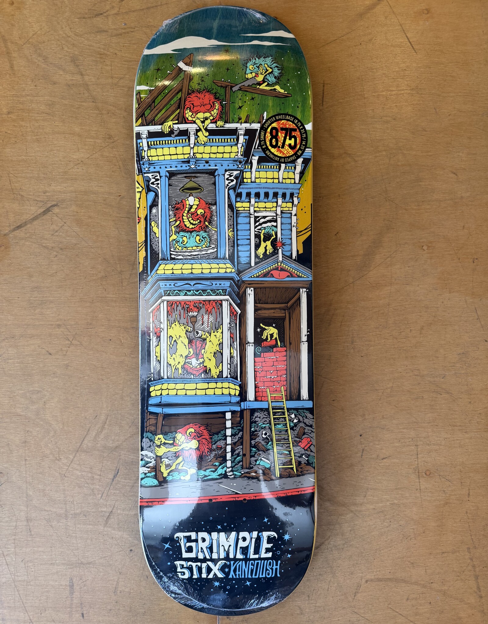 ANTI HERO Grimplestix Austin Kanfoush Victorian Pro Deck - 8.75