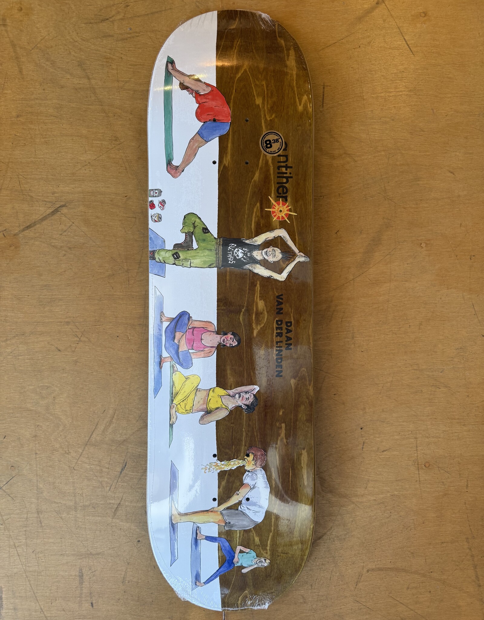 ANTI HERO Daan Van Der Linden I Farted In Yoga Class Pro Deck - 8.38