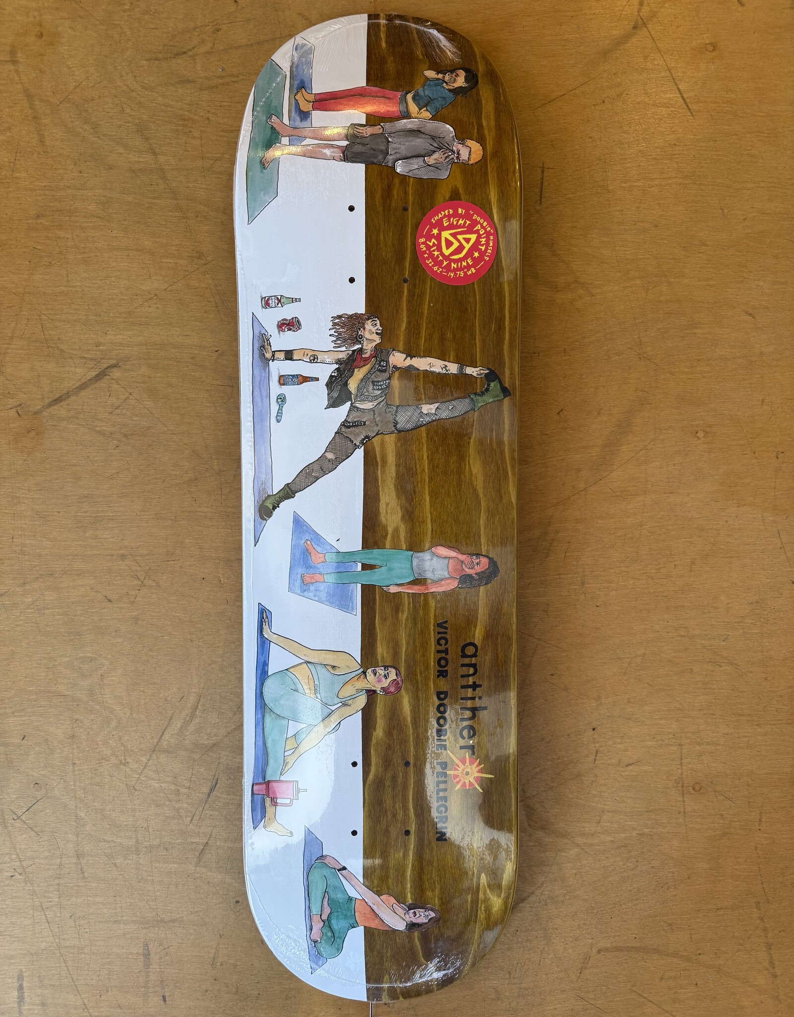 ANTI HERO Doobie I Farted In Yoga Class Pro Deck - 8.69