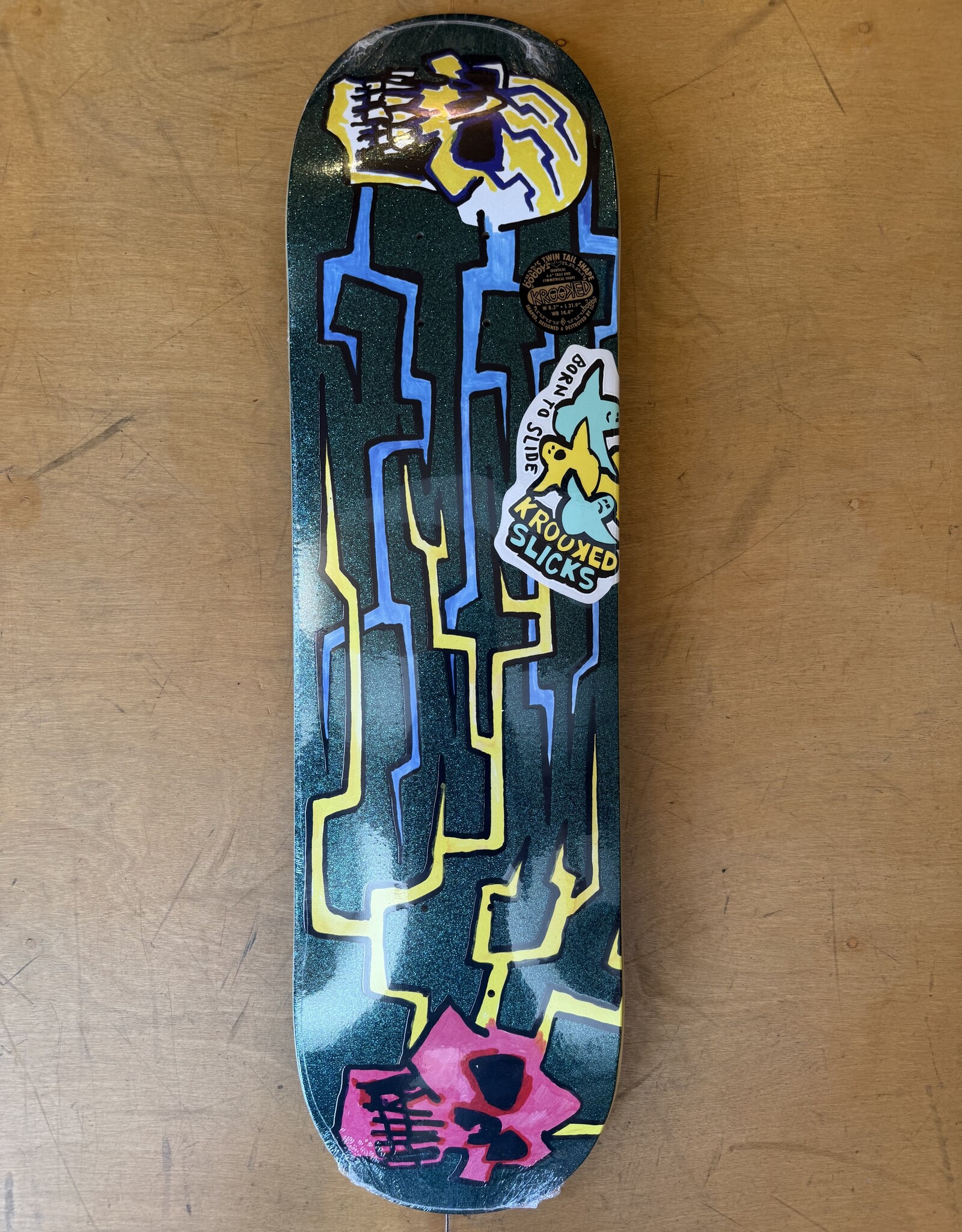 Bobby Worrest Skull Slick Twin Tail Pro Deck - 8.3