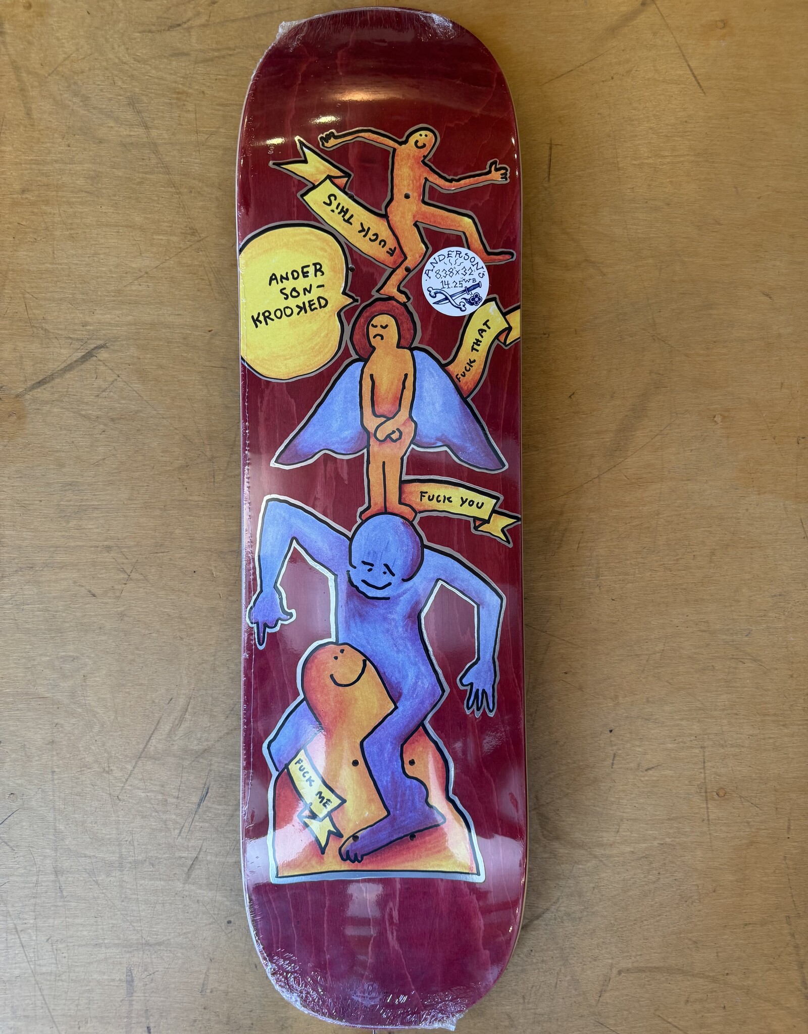 KROOKED Manderson Stack Pro Deck - 8.38