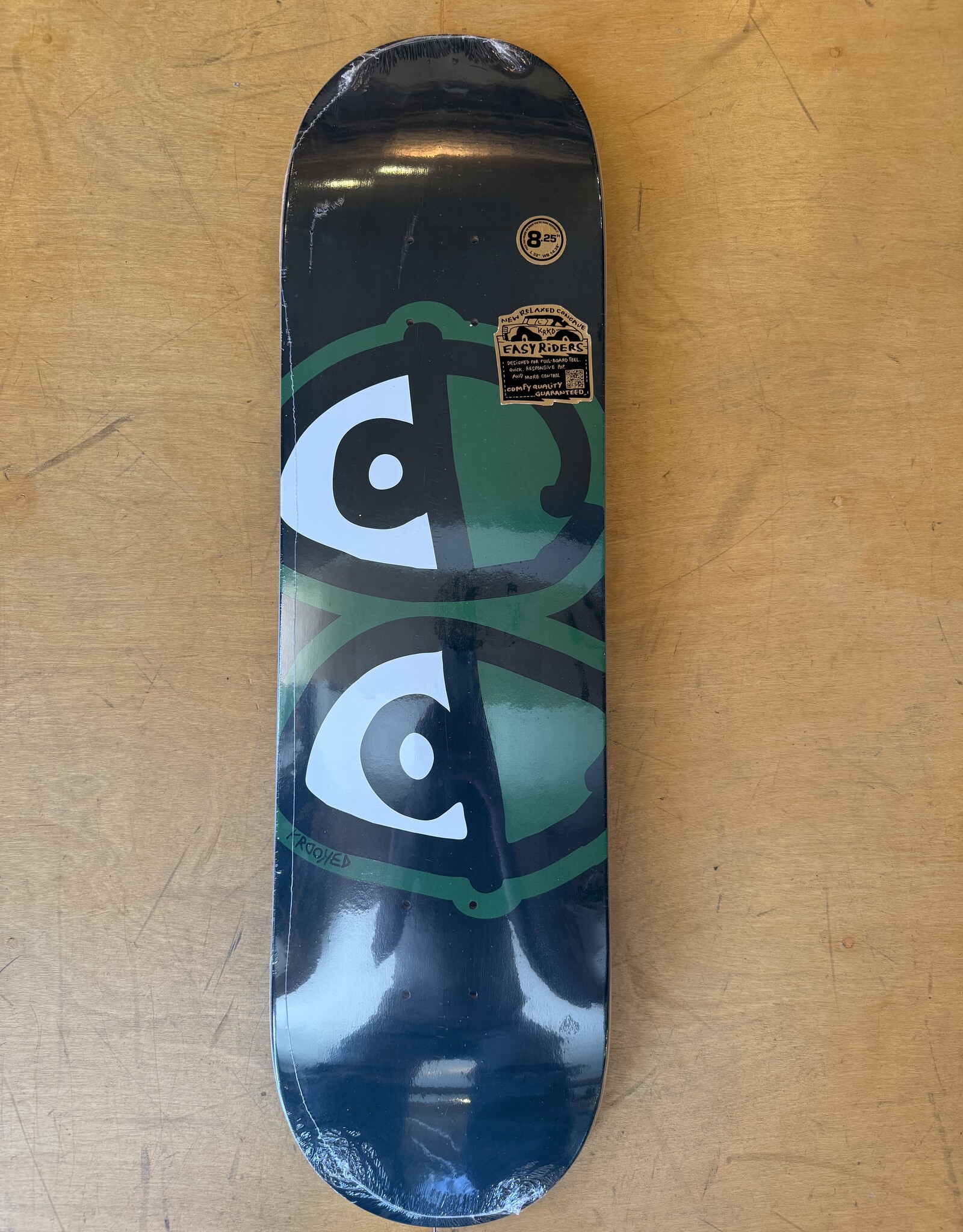 KROOKED Team Eyes Easyrider Green Deck - 8.25