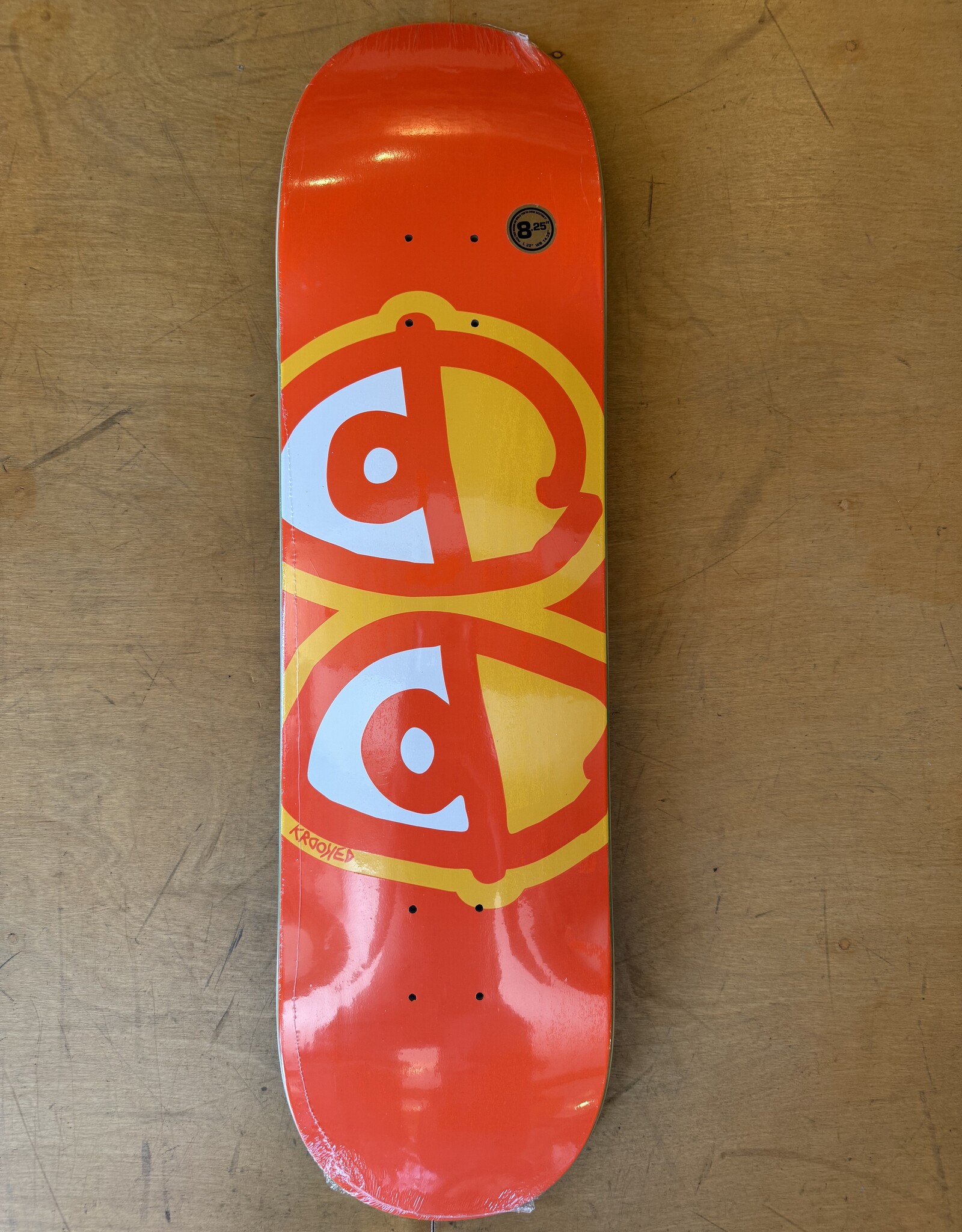 KROOKED Team Eyes Orange Deck - 8.25