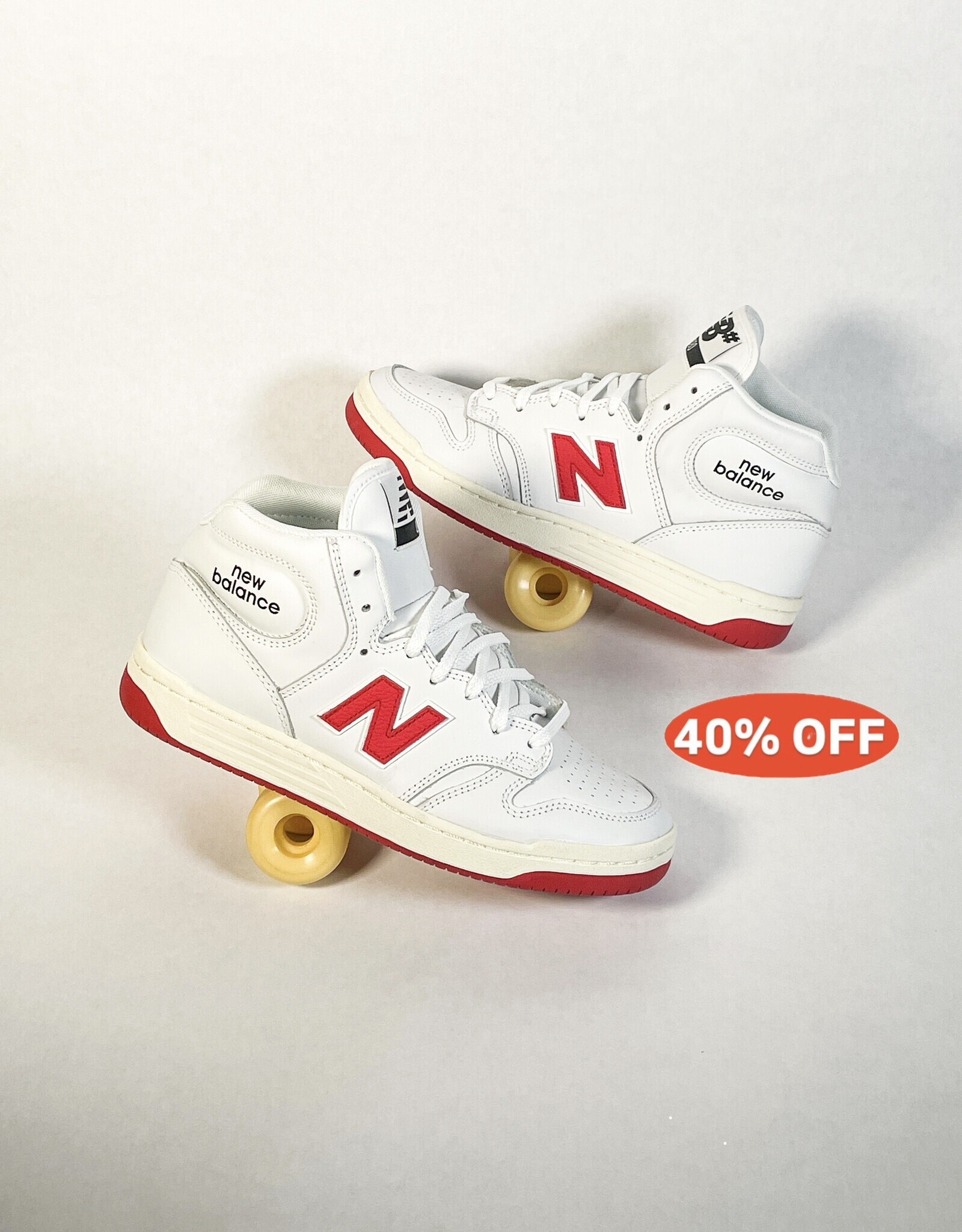 NEW BALANCE NB NUMERIC 480 HIGH - WHITE RED