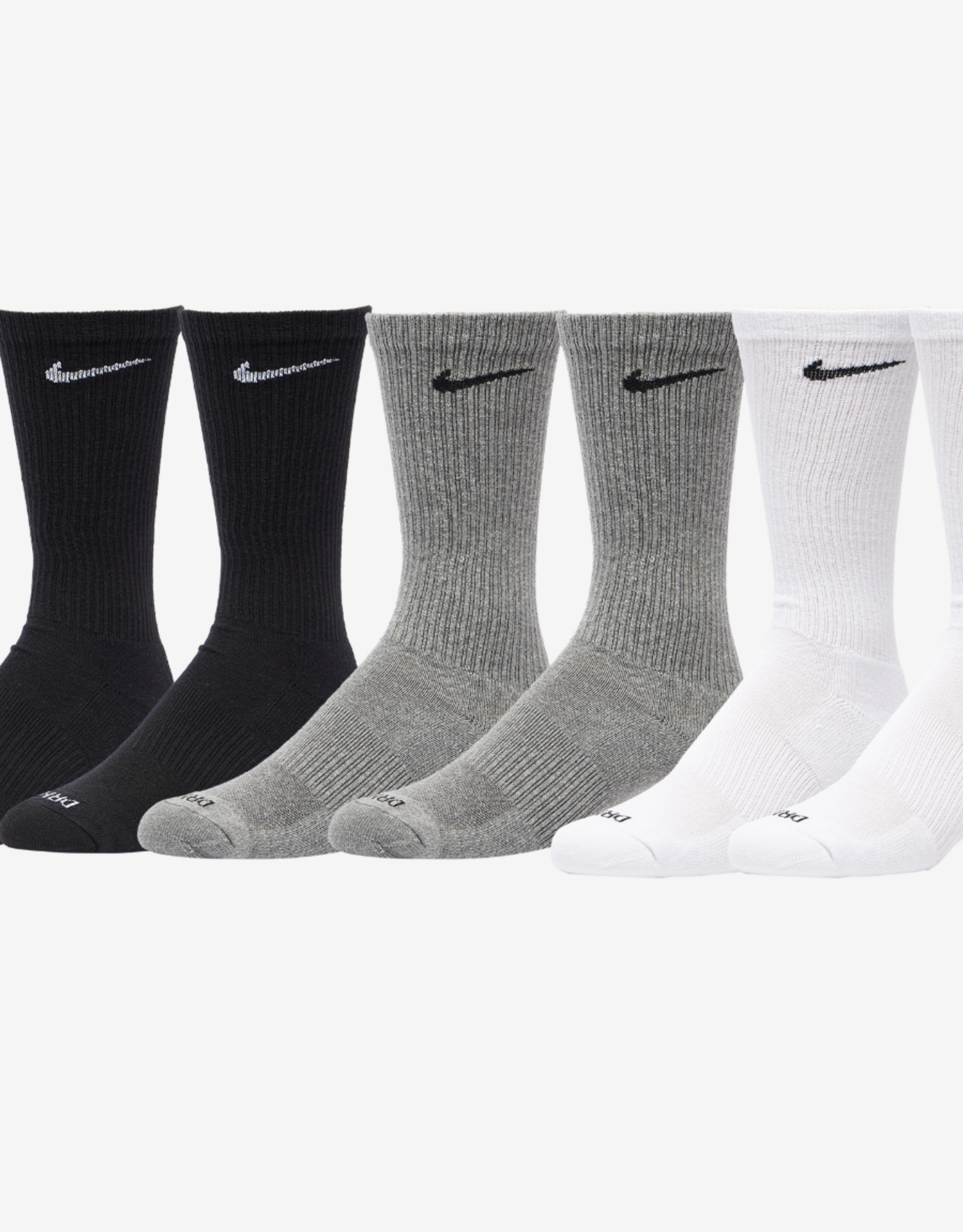 NIKE Everyday Cushioned Training Crew Socks 6 Pack - Multi