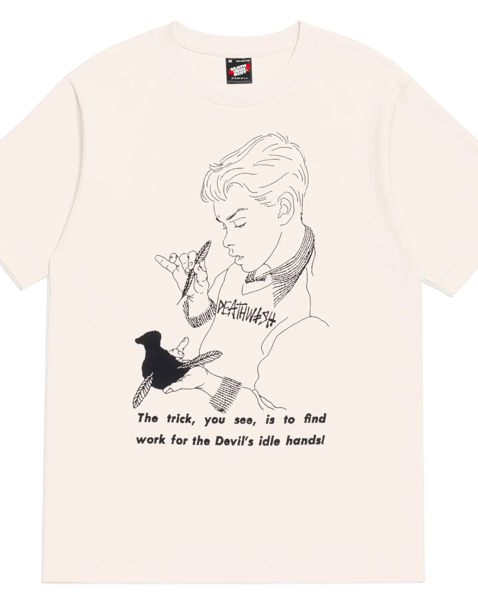 DEATHWISH Idle Hands Tee - Cream