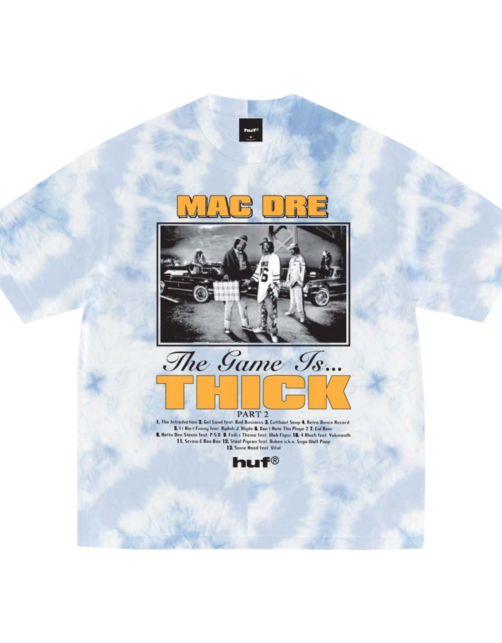 Game Is Thickk Tee - Tie Dye Blue