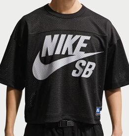 NIKE SB Mesh Football Jersey Skate Top - Black