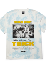 HUF Game Is Thickk Tee - Tie Dye Blue