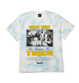 HUF Game Is Thickk Tee - Tie Dye Blue