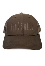 KINGSWELL Fos Script Trucker Hat - Tonal Brown