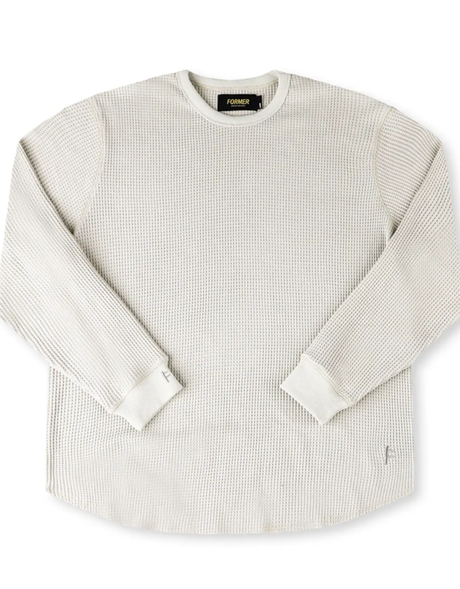 FORMER AG L/S Waffle Knit Shirt - Cement