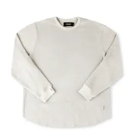 FORMER AG L/S Waffle Knit Shirt - Cement