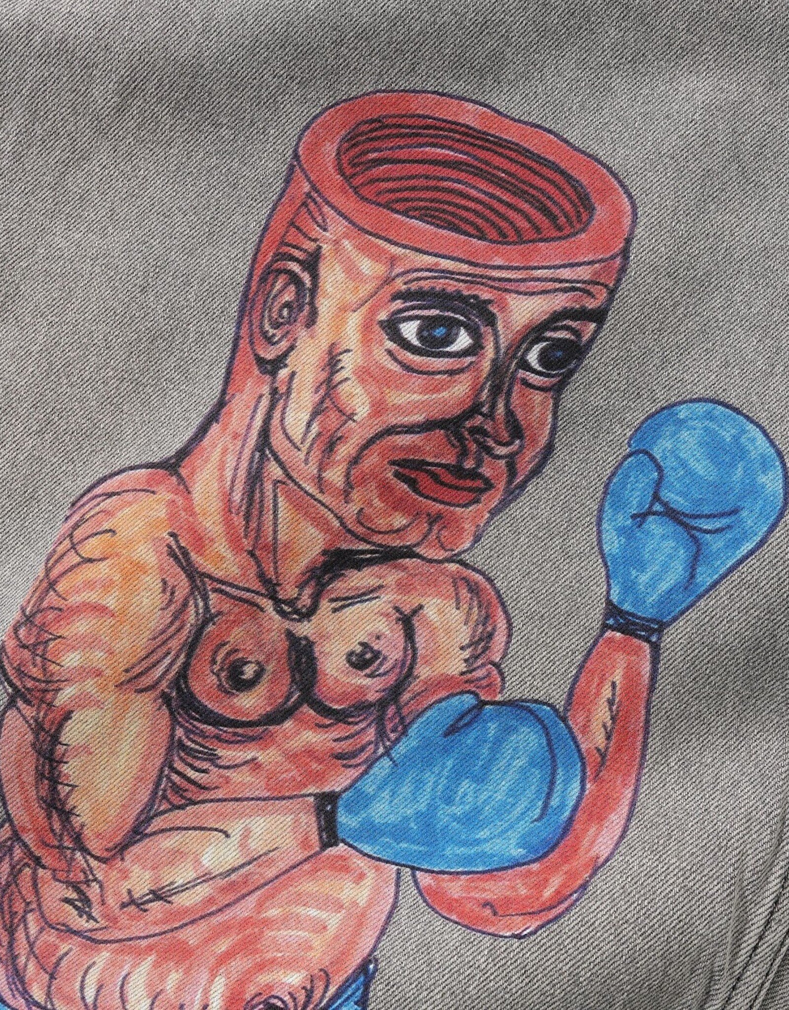 BUTTER GOODS Daniel Johnston Boxing Denim Jeans - Washed Grey