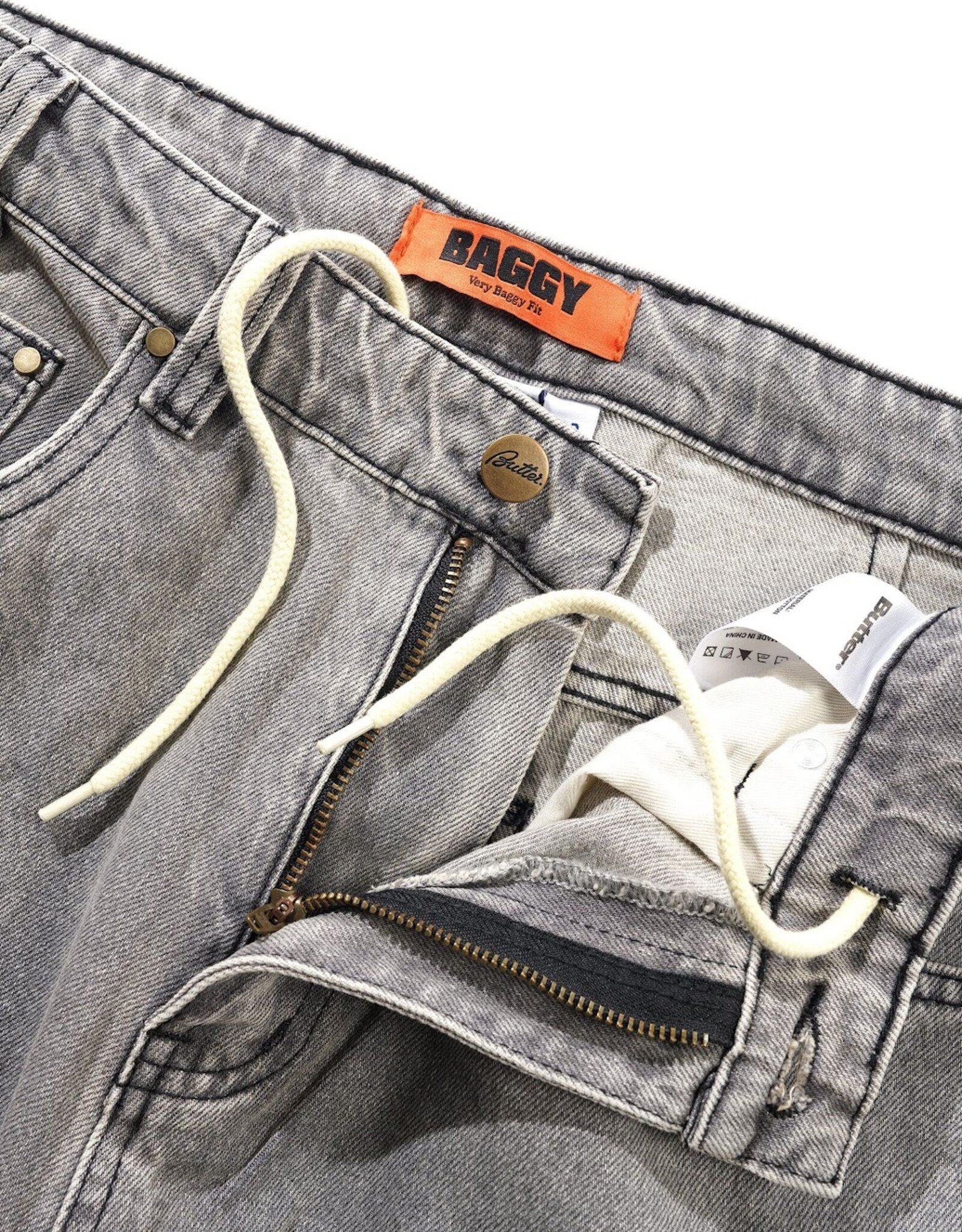 BUTTER GOODS Daniel Johnston Boxing Denim Jeans - Washed Grey