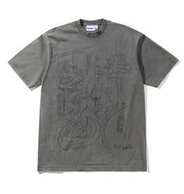 BUTTER GOODS Daniel Johnston Satan Tee - Black Acid Wash