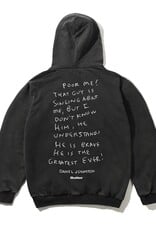 BUTTER GOODS Daniel Johnston Enemy Pullover Hoodie - Distressed Washed Black