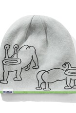 BUTTER GOODS Daniel Johnston Frog Reversible Beanie - Lime / Grey