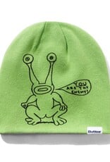 BUTTER GOODS Daniel Johnston Frog Reversible Beanie - Lime / Grey