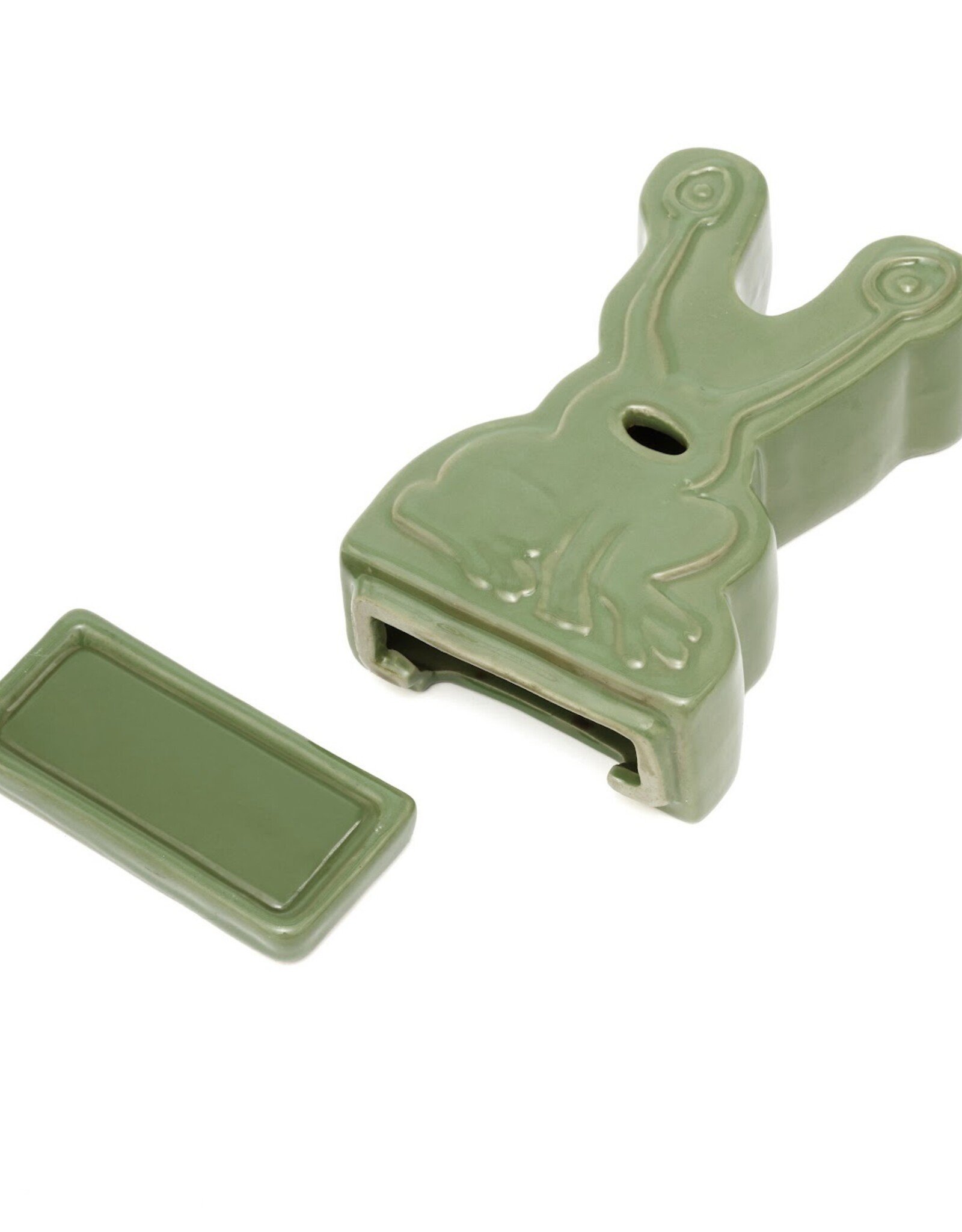 BUTTER GOODS Daniel Johnston Frog Ceramic Incense Holder - Light Green